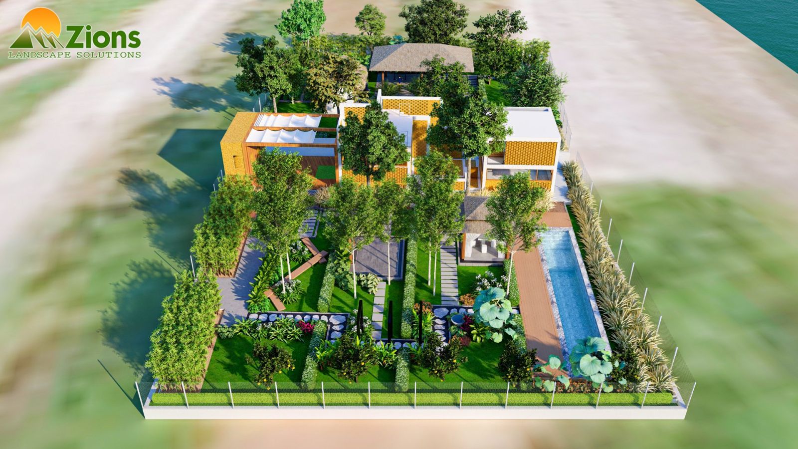 Thiết kế sân vườn phong cách nghỉ dưỡng - second home